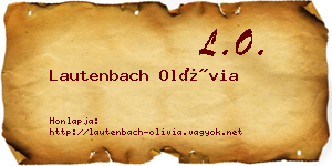 Lautenbach Olívia névjegykártya